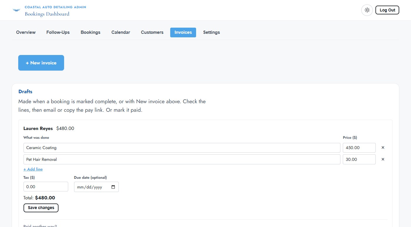 Invoices (light mode)